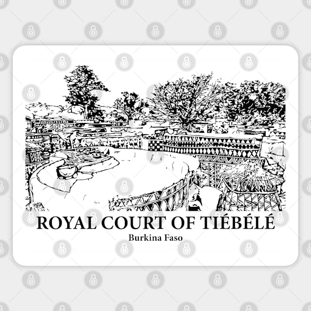 Royal Court of Tiébélé - Burkina Faso Magnet by Lakeric